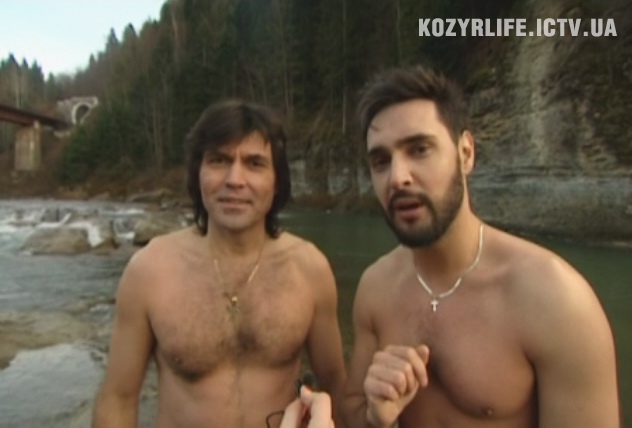 Козловський, Борисюк та Сумська на Водохреща пірнули у крижану річку. &laquo;Козирне життя&raquo;