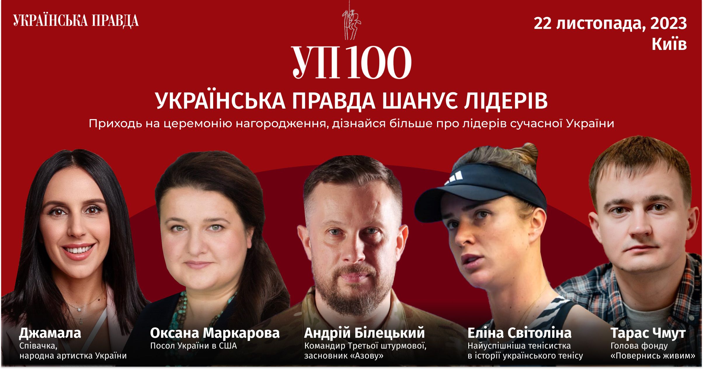 “Українська правда” представить рейтинг лідерів – сотню українців, які роблять найбільший внесок в розбудову держави