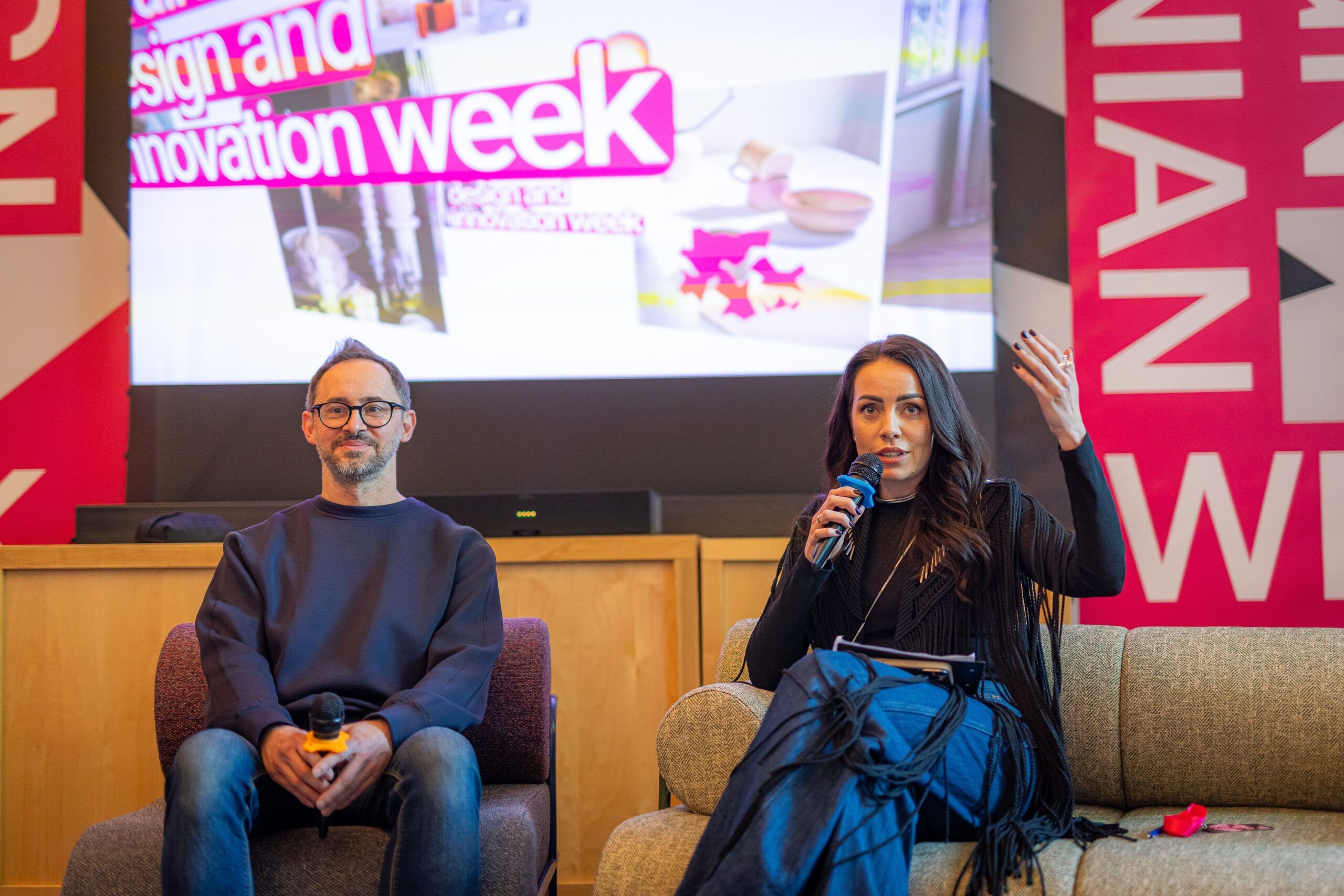 Мистецтво в дії: ведуча ICTV2 Юлія Зорій стала модераторкою лекції від Павла Гудімова на Ukrainian Design and Innovation Week