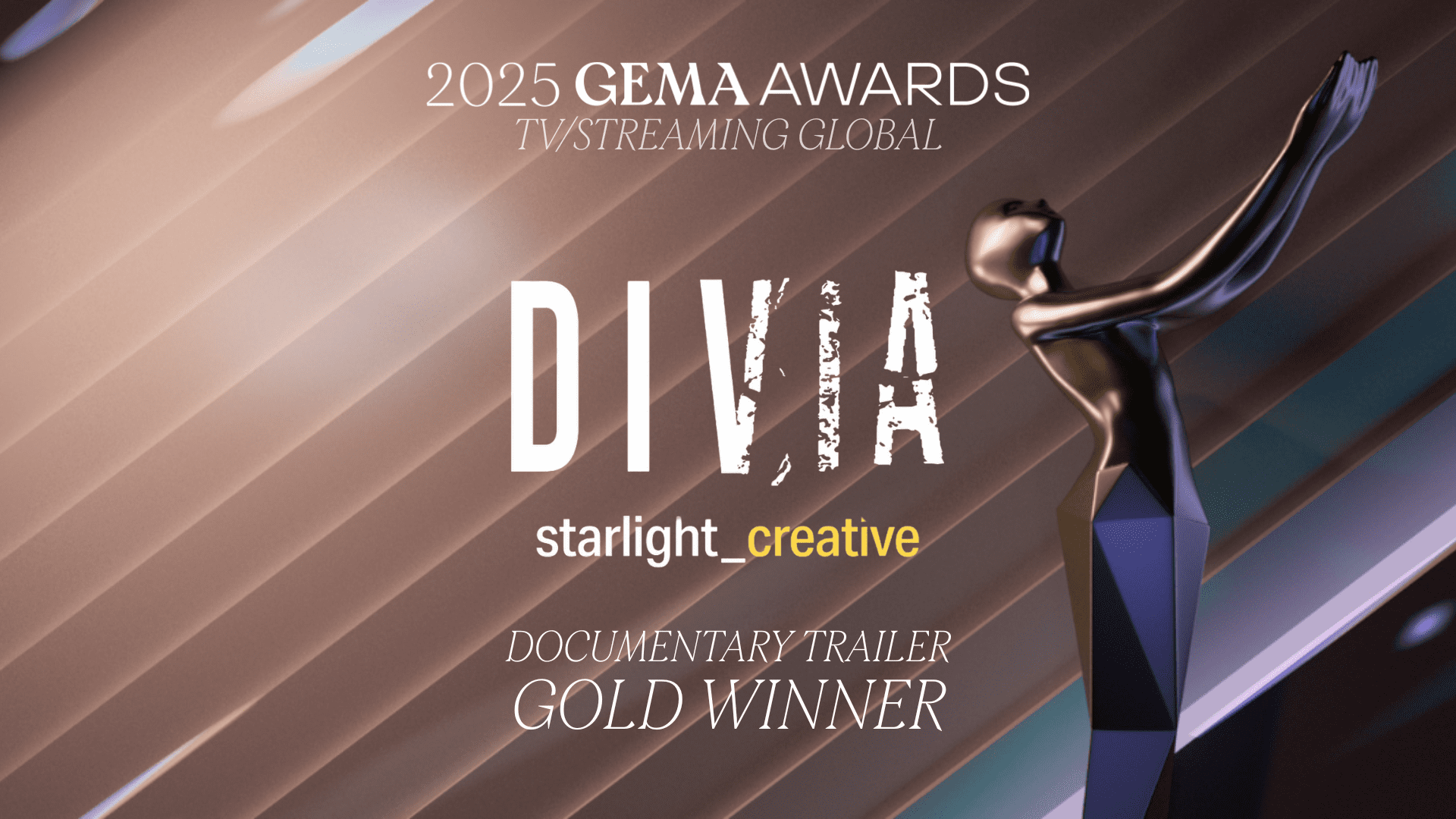 Український креатив на світовому рівні: Starlight Creative здобули нагороду GEMA Awards Global 2025