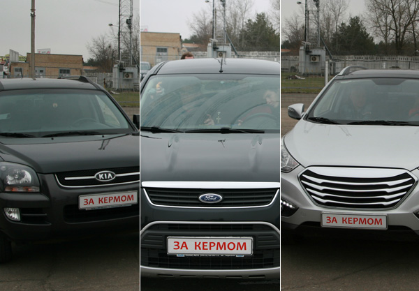 Kia Sportage, Hyundai IX35 та Ford Kuga